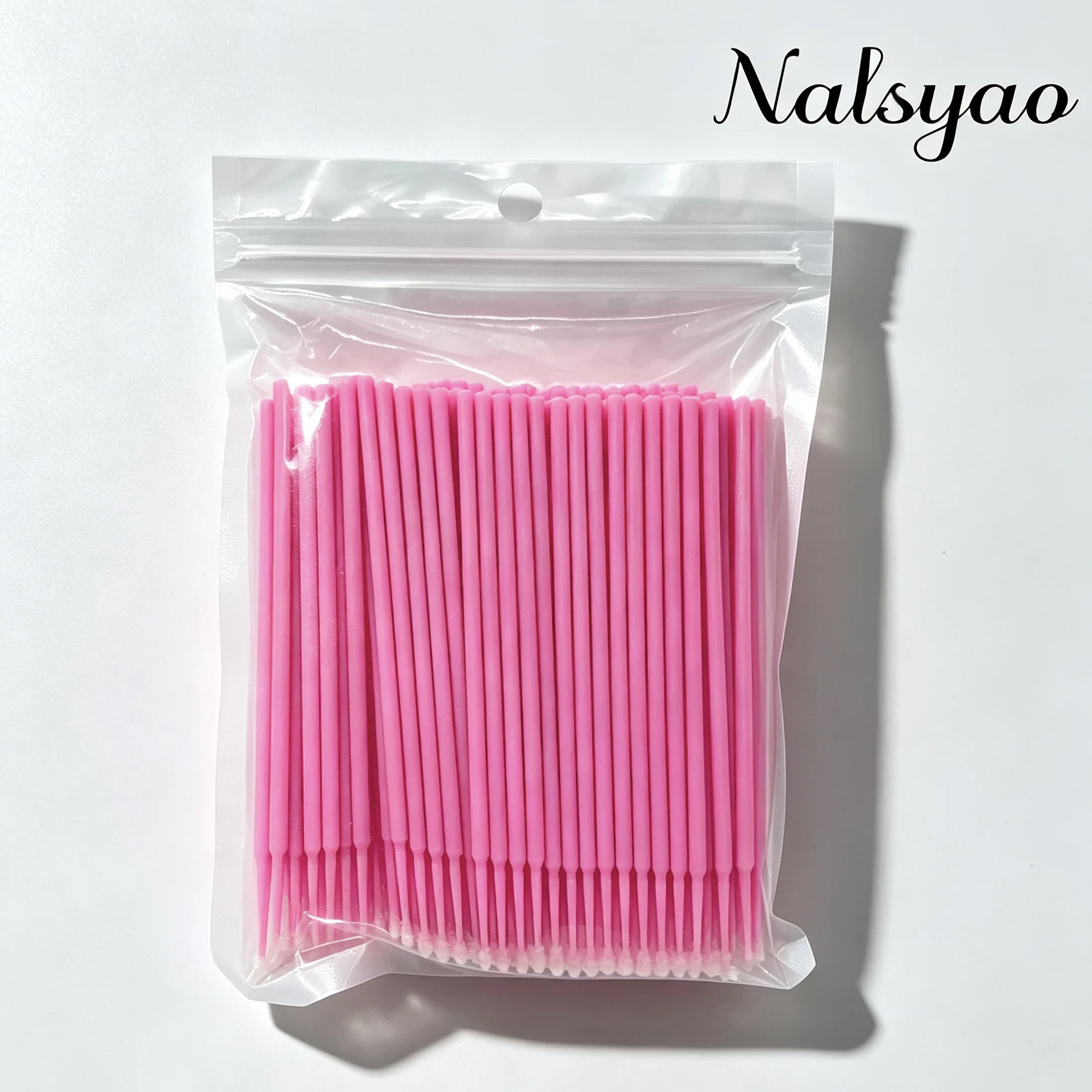100Pcs Mini Cotton Swab for Easy Precise Eyelash Adhesive Grafting Makeup Lash Cleaning