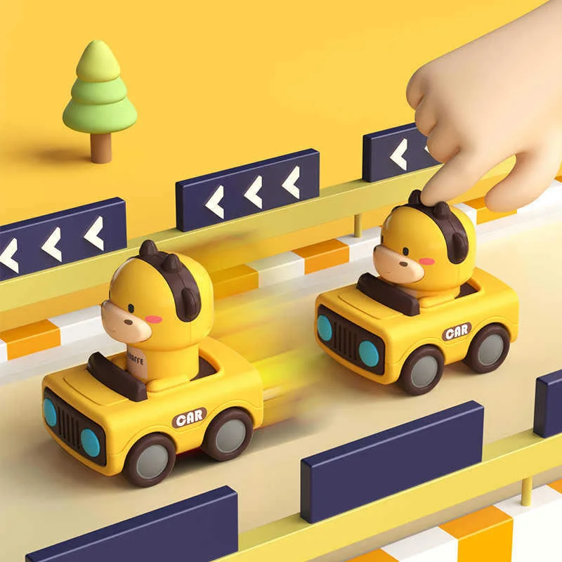Animal Push and Go Car Toy, Durable Friction Powered Cars for Toddlers 1 2 3 Year Old, Early Learning Toys for Baby Boys Girls view 5