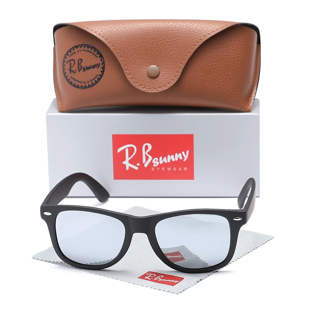 RBsunny Classic Causal Polarized Sunglasses Men Women UV400 Lens Retro Matte Black Glasses Male Fashion Square Driving Eyewear - Image 2