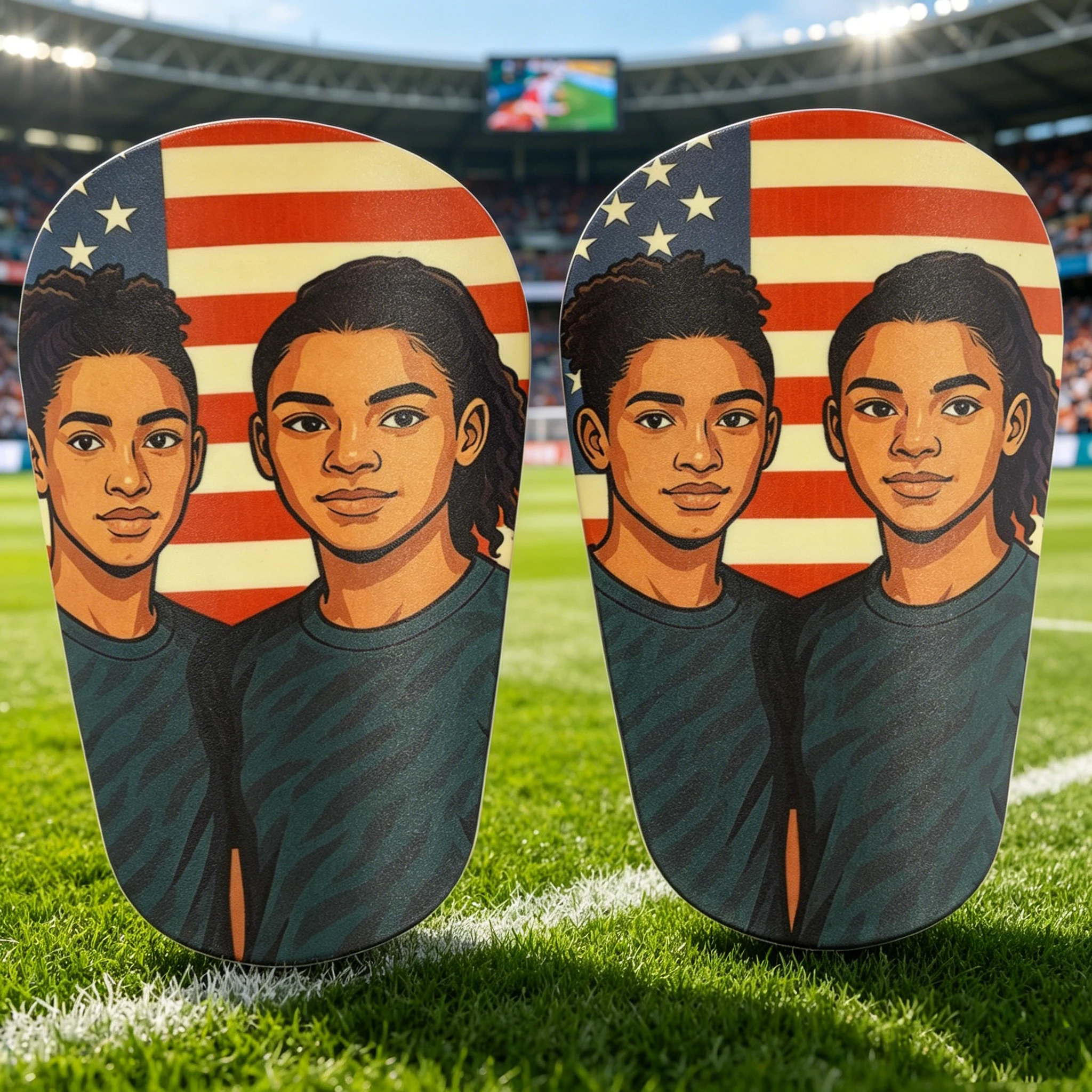 Professional small size football shin guard, mini master board, shin guard with football pattern, small shin guard
