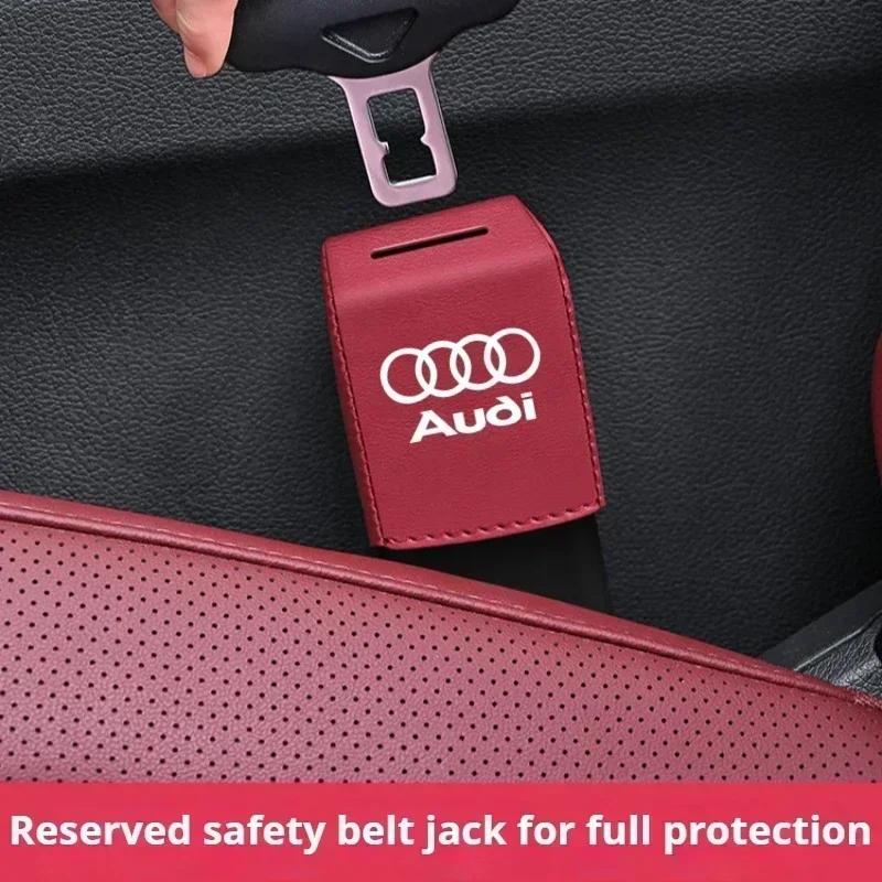 Car seat belt socket protective For Audi A3 Q5 Q3 Q4 A5 A6 A7 A8 A4 B8 B7 C7 RS3 RS4 RS5 RS6 car accessories