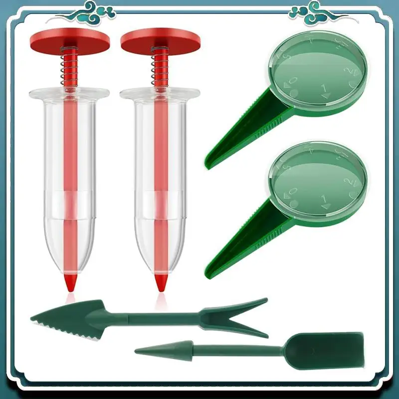6Pcs Mini Sowing Seed Dispenser, Seed Planter Tool,Handheld Seed Planter,Seed Sower Tool,Hand Seed Spreader,Garden Seed, Durable