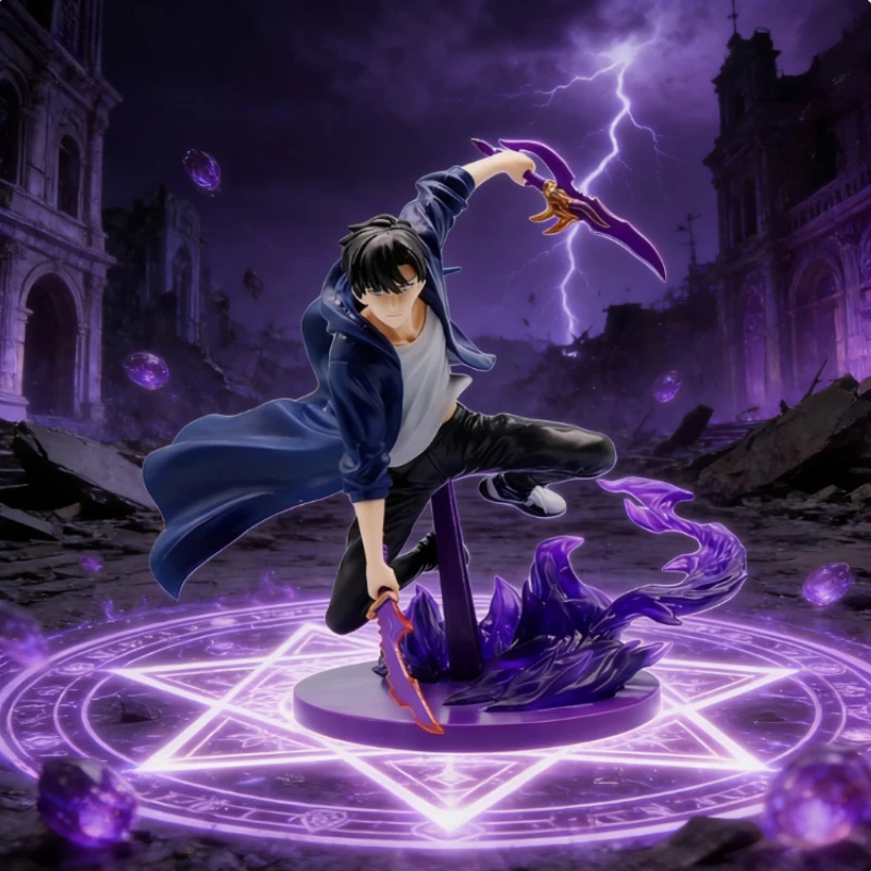 Disponibile Livellamento solista (versione anime) Figura -Sung Jinwoo Action Figure 21 cm PVC Raccogliere modello Figura Display Regalo per bambini