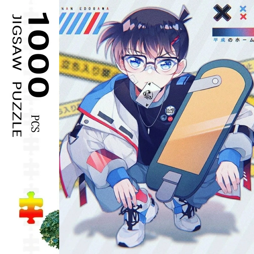 

Пазл для взрослых, 500/1000 элементов, пазл с Конаном-детективом, аниме-пазл, декоративная картина, упражнение для развития мышления