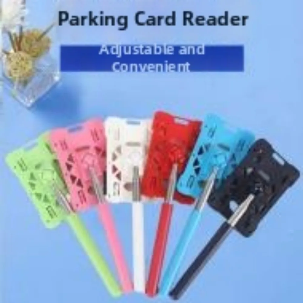 

Creative Card Stick Telescopic Adjustable Length Plastic Contactless Payment Sleeve Stainless Steel Long Handle