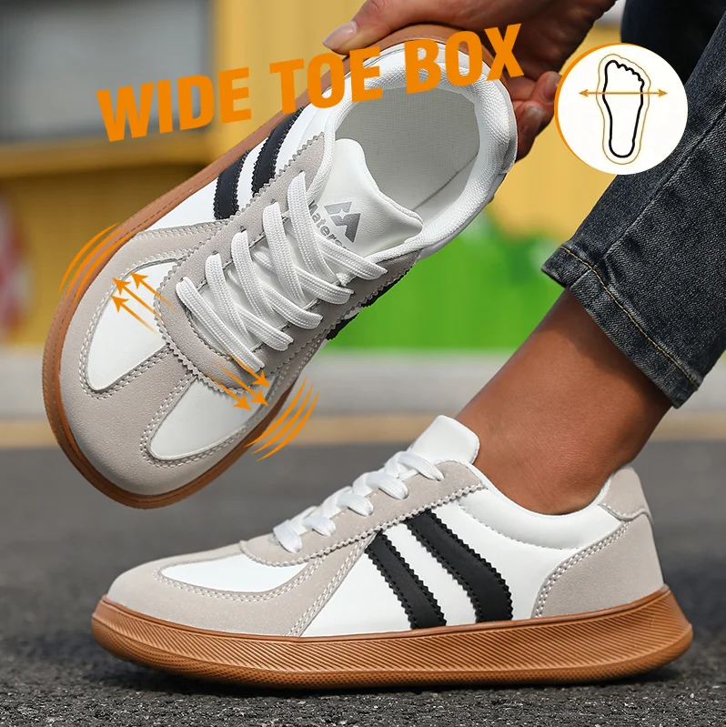 2026 New Lightweight Comfortable Women Sneakers Stylish Striped Lace Up Breathable Non Slip Outdoor Walking Training Shoes