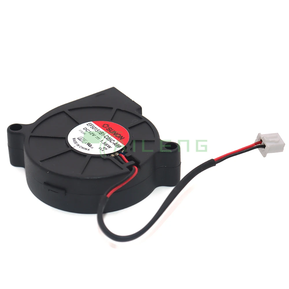 EF50151B1-C05C-A99 DC12V 1.56W 50*50*15mm 2เส้นสำหรับพัดลมทำความเย็นเป่าเครื่องพิมพ์3D