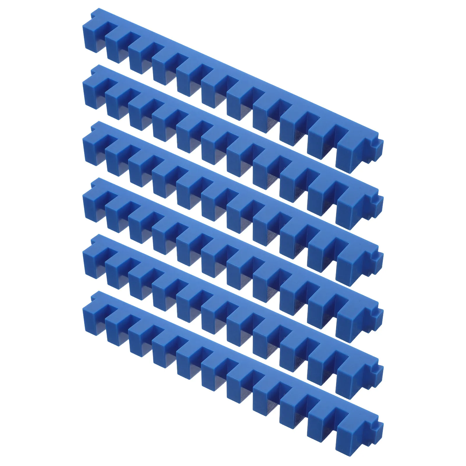 طقم توصيل الدومينو المكون من 6 قطع، ملحقات ملونة زاهية، قالب تصميم إبداعي للبناء العائلي بالدومينو