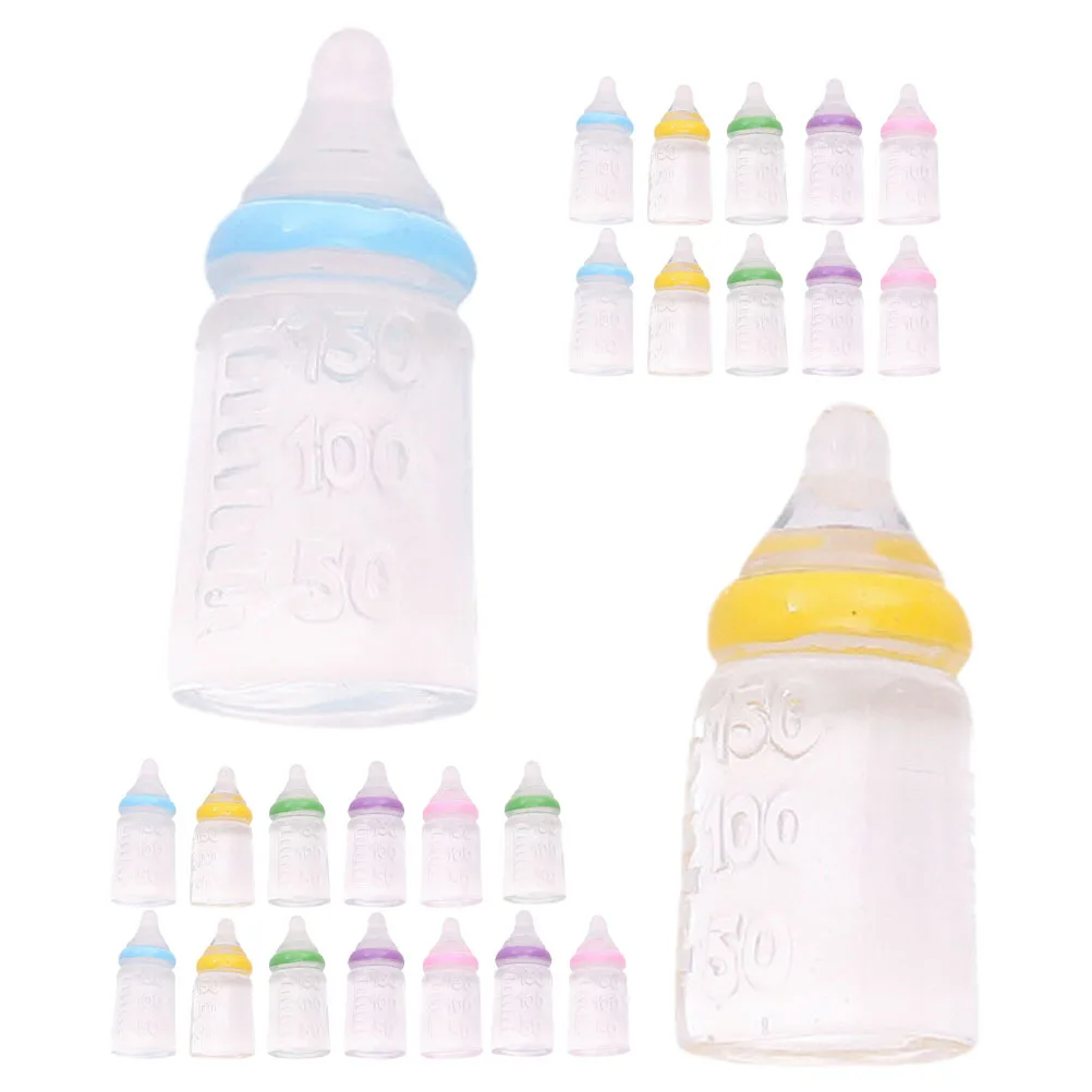 

25Pcs Bottle Decor Lightweight Miniature Milk Bottle Baby Shower Party Favor Gift Supplies Bag Fillers