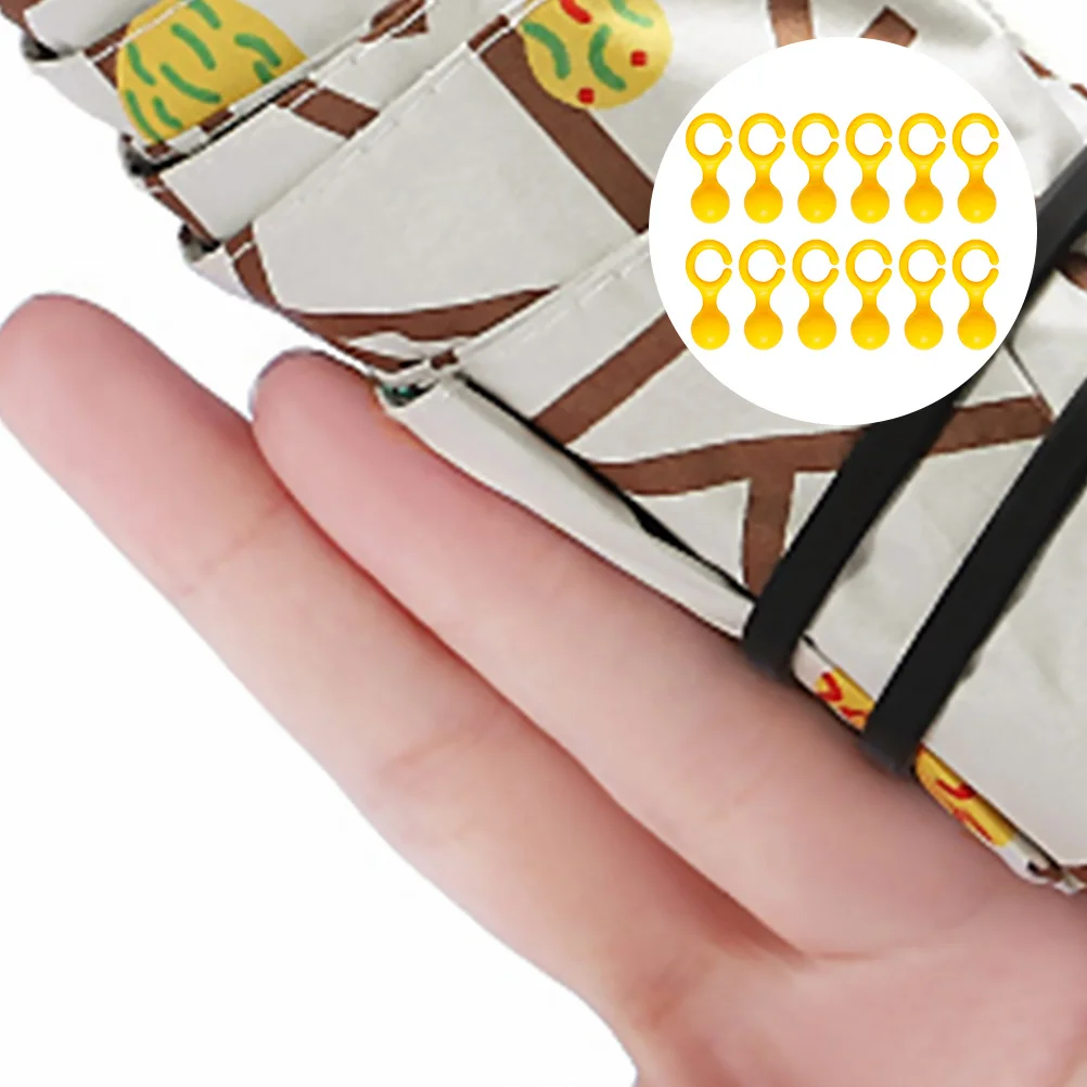 

12Pcs Umbrella Hook Organizer Plastic Rack Non-Slip Free Punching Holder for Home Office Bathroom Table Clip