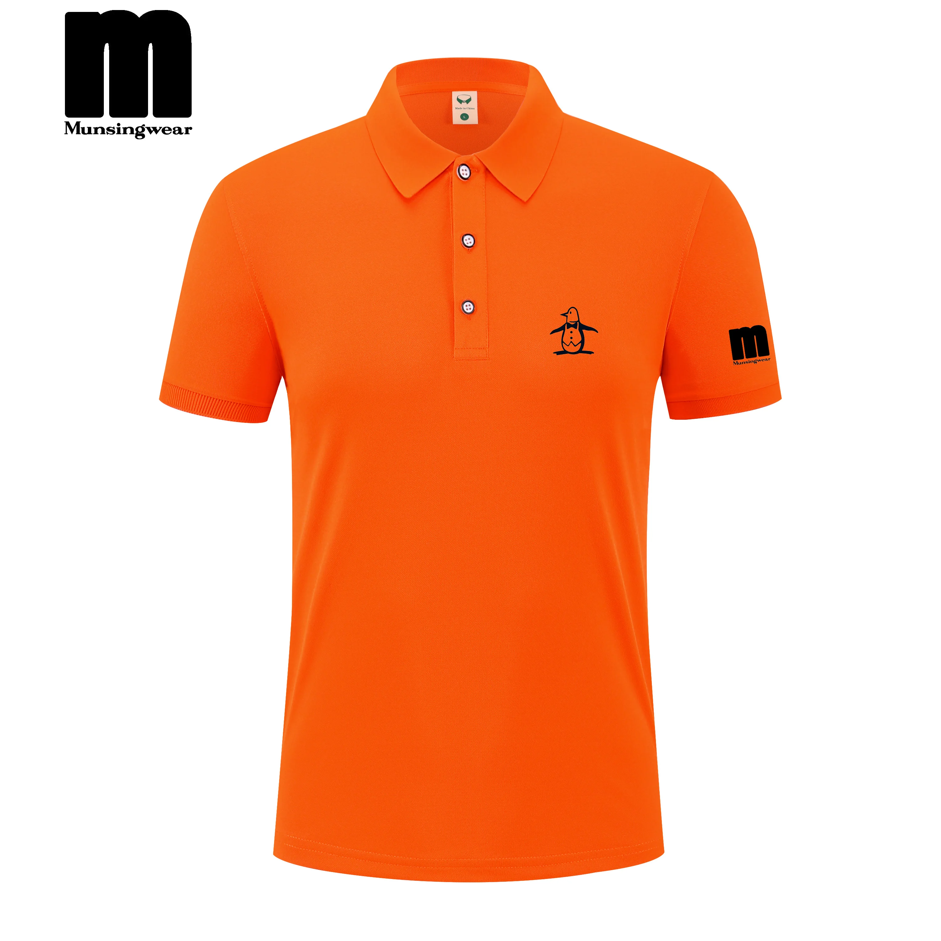 

2025 New Men's Polo Shirt Summer Fashion Cute Penguin Casual Short Sleeved Men's and Women's Golf High-quality Clothing