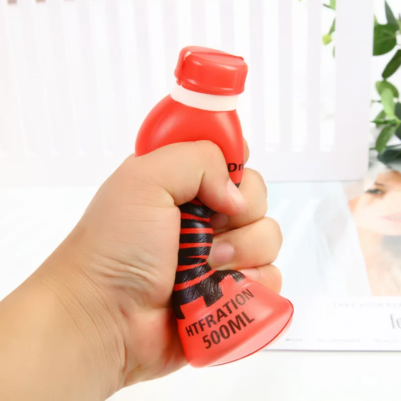 Emotion Stress Beverage Bottle Squishy for Adults Kids, Squeeze Sensory Fidget Toys, Stress Relief Toys for Party Favors Gift