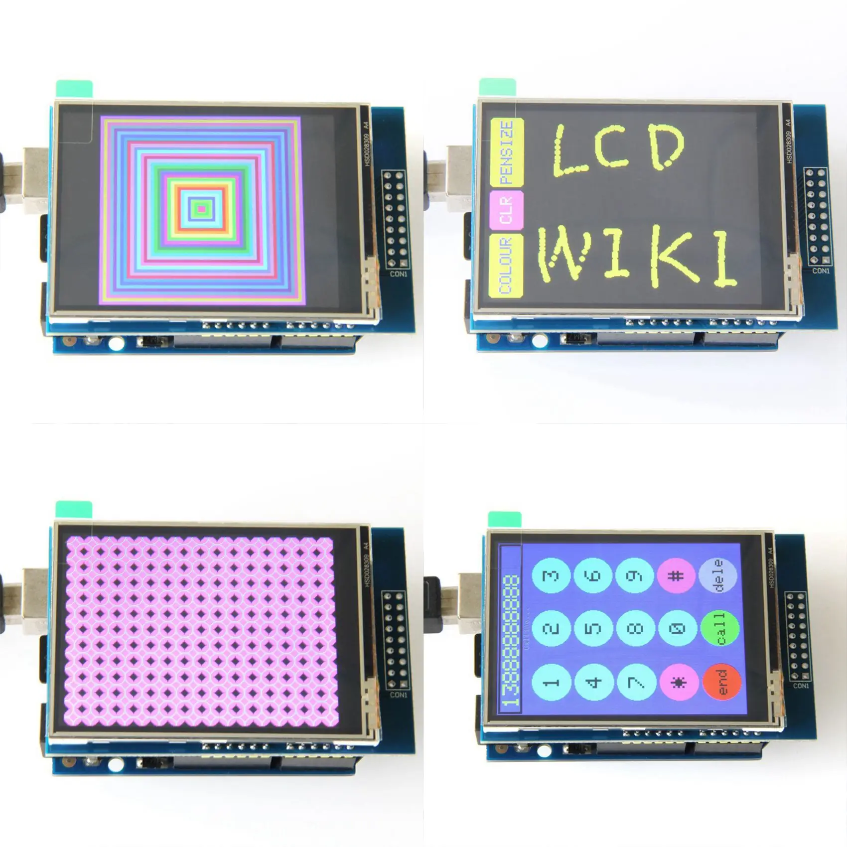 Módulo de tela LCD TFT de 2,8 polegadas 480X320 HD Módulo de exibição HX8347 para placa Arduino UNO e MEGA 2560