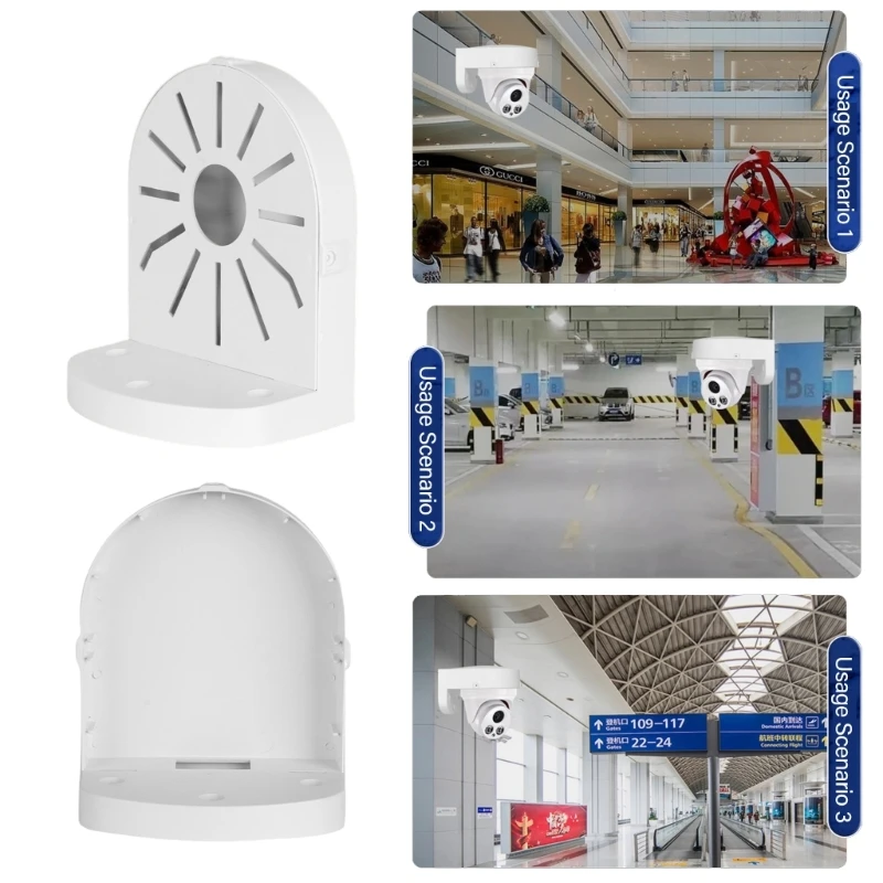 Universal Adjustable Dome Camera Mounting Bracket Plastic Material with Antislip Grip for Various Surveillances Systems
