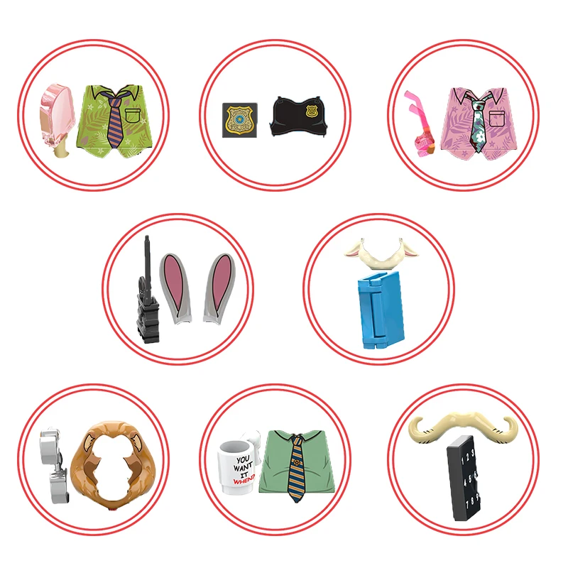 RT8012 Nowe Popularne Postacie z Kreskówek Mini Klocki do Składania Figurki Akcji Klocki z Tworzywa ABS Zabawki DIY dla Dzieci