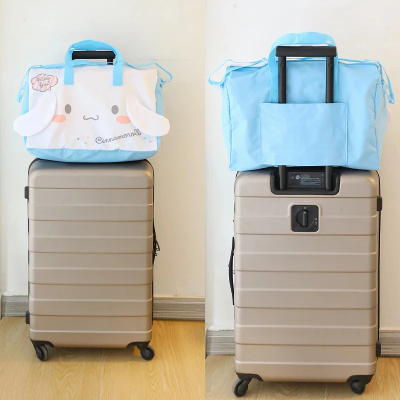 

Anime Travel Bag Portable Short-Distance Luggage Bag Large Capacity Water Proof Hello Kittys Trolley Travel Storage Bag