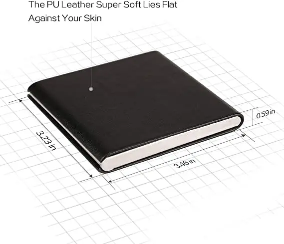 Portable Slim Leather Cigarette Case Ultrathin Lightweight Pocket Carrying Box for Hold 10 Regular Size Cigarette Accessories