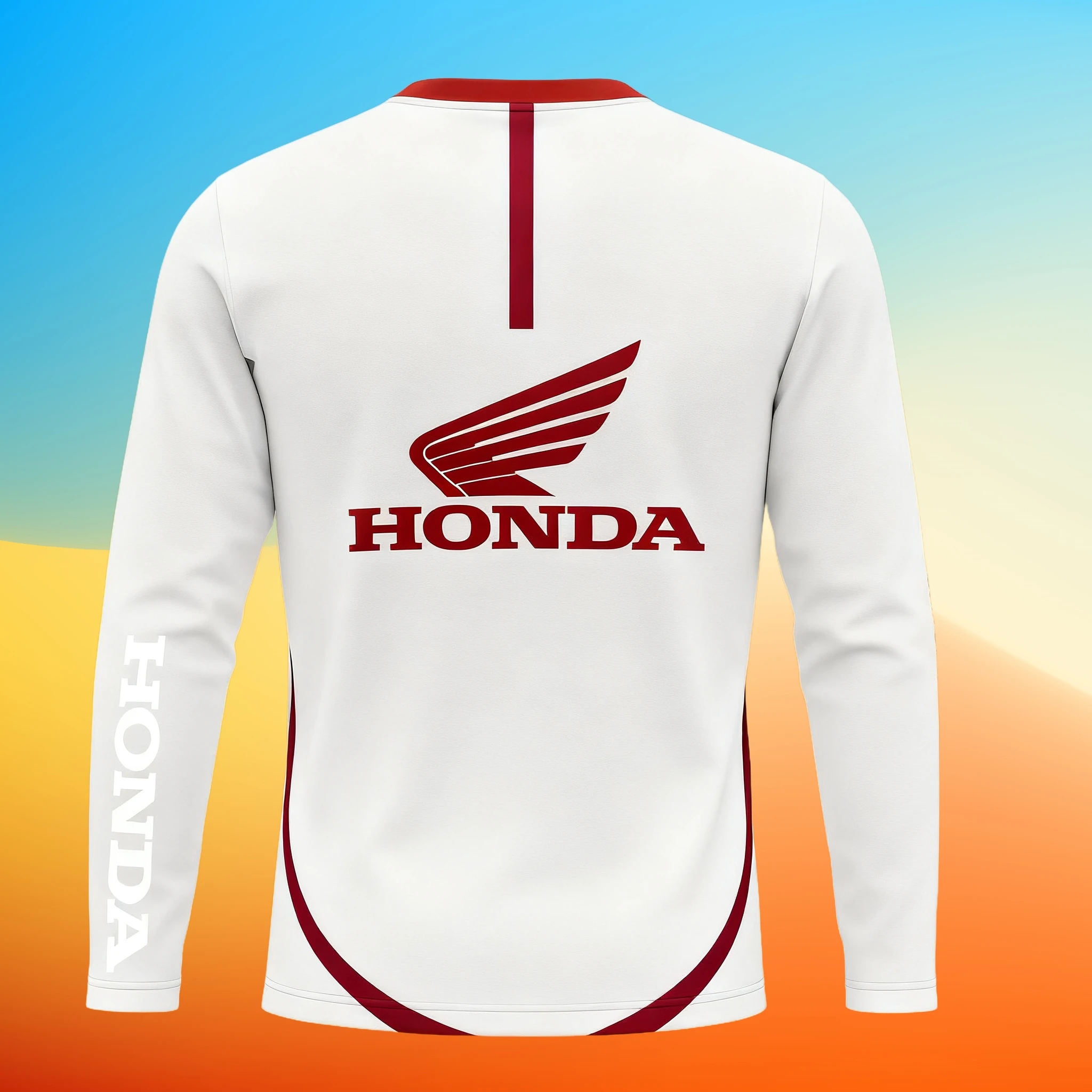 

Высокопроизводительная футболка для мотокросса с длинными рукавами Honda, быстросохнущая дышащая экипировка для внедорожников и майки для горных велосипедистов