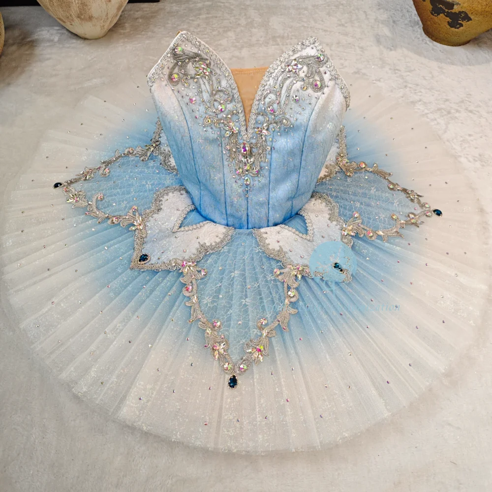 

Высококачественная танцевальная юбка для профессиональных соревнований Bluebird Pakita по индивидуальному заказу для взрослых и детей