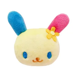 Cute Usahana Plush Brooch Pins Cartoon Bunny Head Kawaii Anime Plushie Girls Toys for Children Kids Birthday Gift