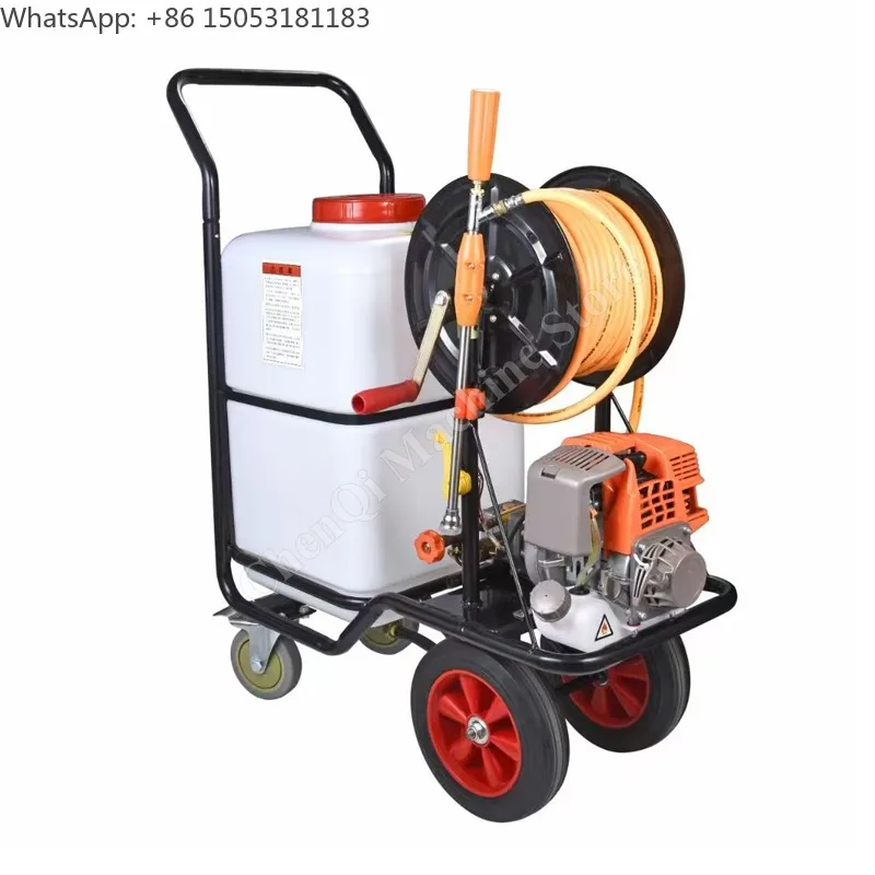 Cart Type Spray 60L Disinfection Four Stroke 220V High Pressure Agricultural  Power Hand Push Type Electric Sprayer