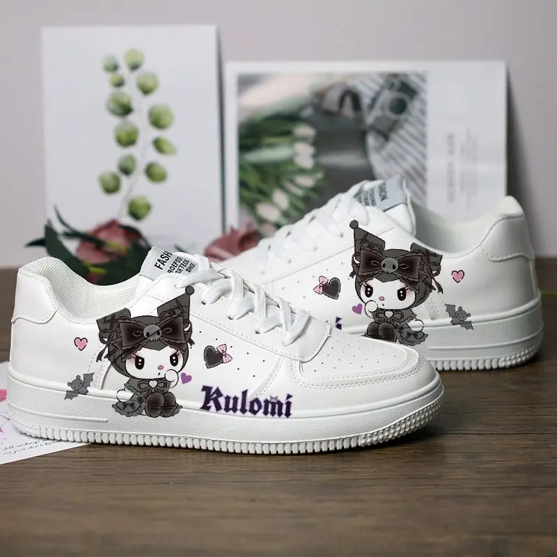 Kawaii Sanrio Kuromi Women Casual Sneakers Fashion Sport Shoes Women's Tennis Shoes Punk Hip-Hop Skateboard Shoes Tenis De Mujer