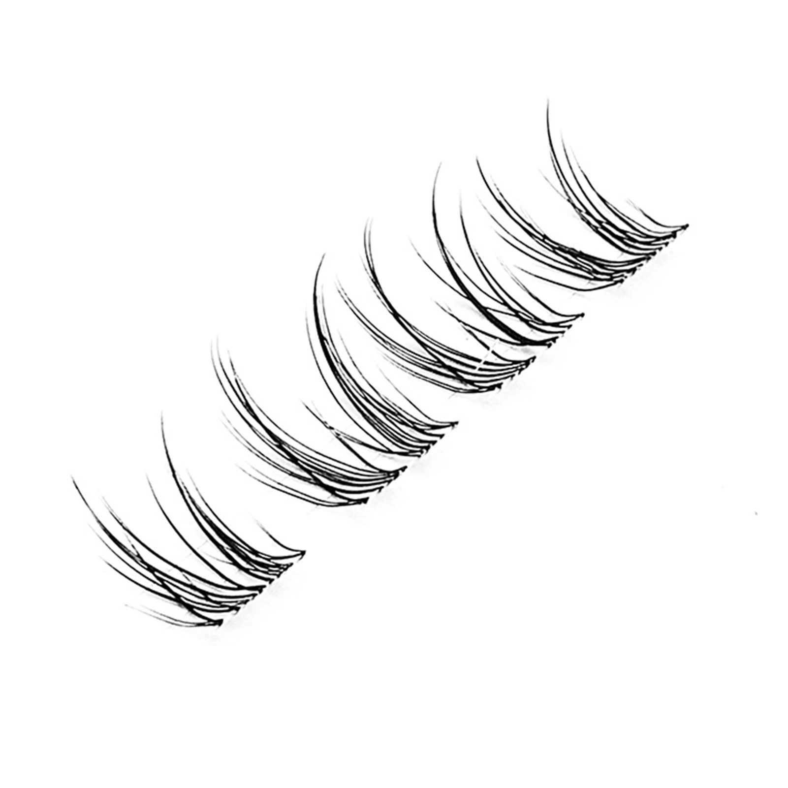 Natural False Eyelashes High Volume Lashes 7-13mm Mixed Length Black C Curl Eyelashes for Everyday Wear and Photography Use