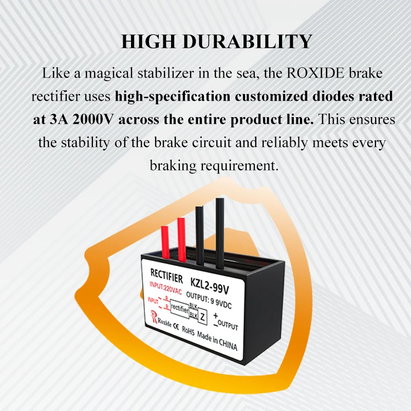 Fast Braking Rectifier KZL2-99V, KZL2-170V, 2.5A, AC 380/220V, DC 170/99V KZL2-99/170 KZL-99/170 KZL-02