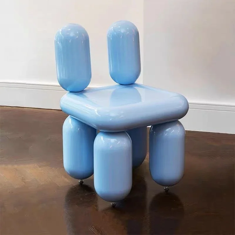 Creative balloon chair modeling blowing special-shaped fiberglass leisure chair art single chair
