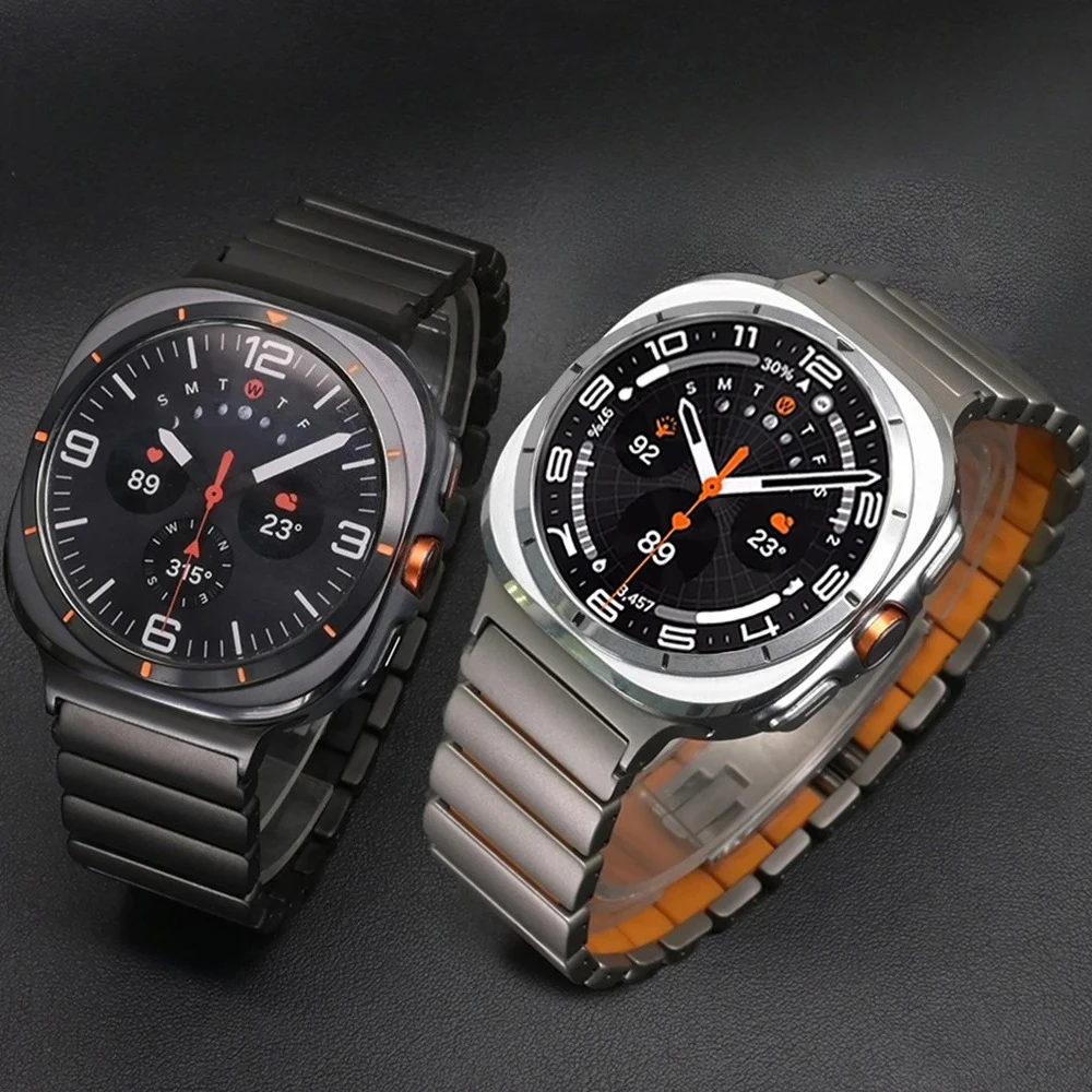 

Титановая резинка для Samsung Galaxy Watch 8Classic 46 мм 8 40 мм 44 мм силиконовый металлический ремешок для браслета GALAXY Ultra 2025 47 мм