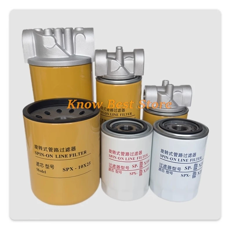 1PCS 스핀온 라인 필터 spx SP 08x10 유압 오일 탱크 필터 교체용 SP-06/08*10/25 SPX-06/08*10/25 SP-06*25 필터 엘리먼트
