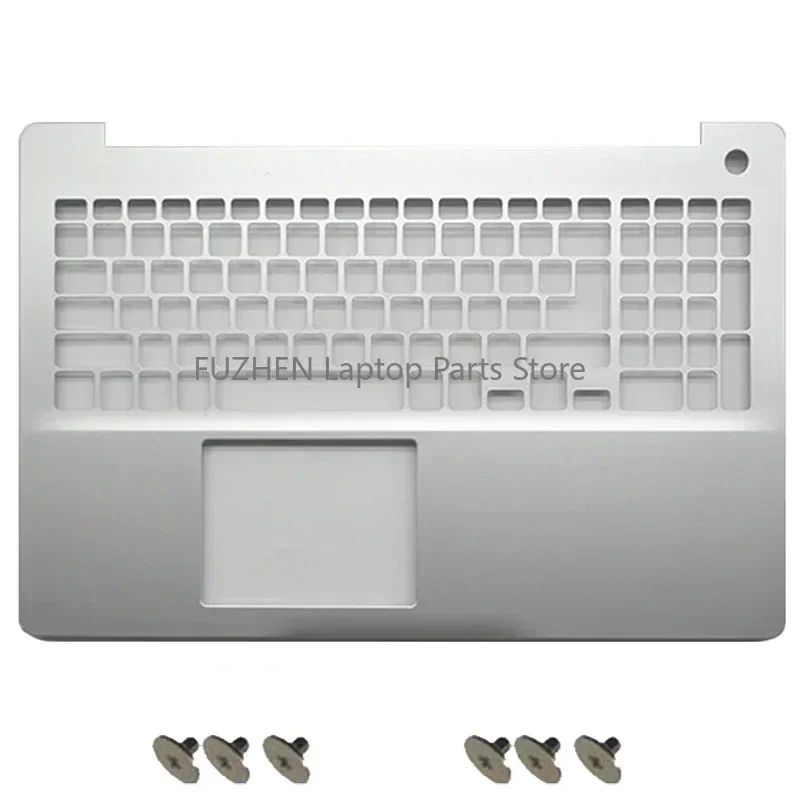 New For Inspiron 5570 5575 Laptop LCD Back Cover Front Bezel Upper Palmrest Bottom Base Case Keyboard Hinges silvery - Image 4
