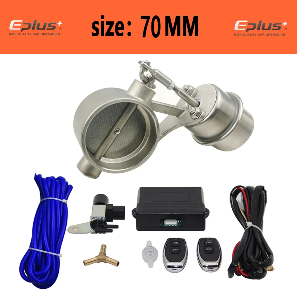 EPLUS Universele Auto Uitlaatpijp Vacuümklep dempers Kit 51 60 63 70 76 MM Controle Sets Controller Apparaat Afstandsbediening
