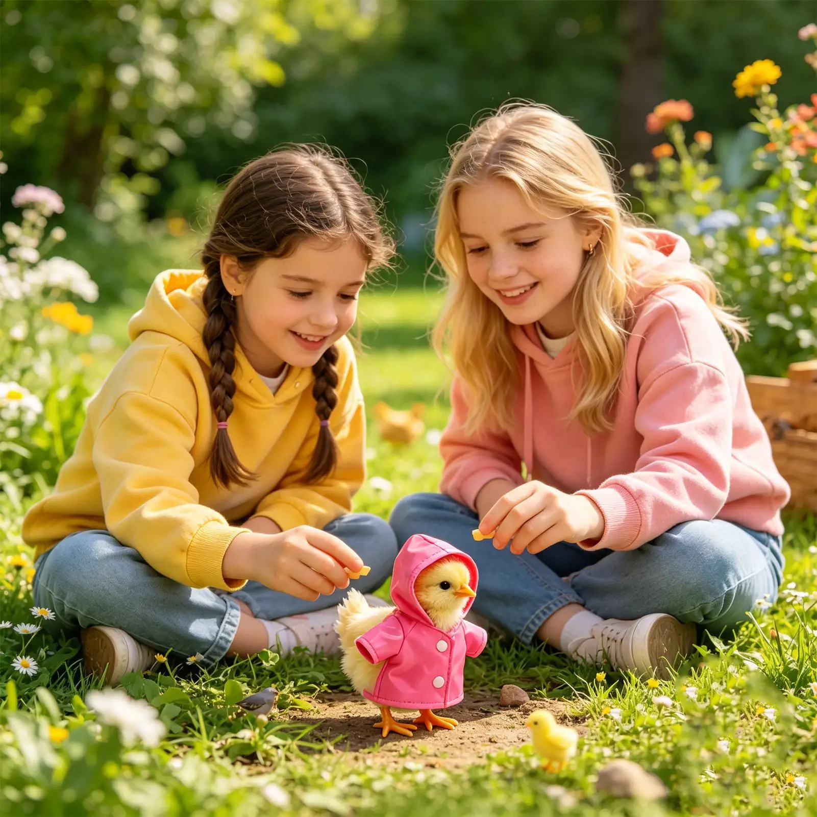Doll Costume Scratch-Free Comfortable Waterproof Chick Costume For Summer Indoor Backyard Porch Outdoor Patio Yard Lawn