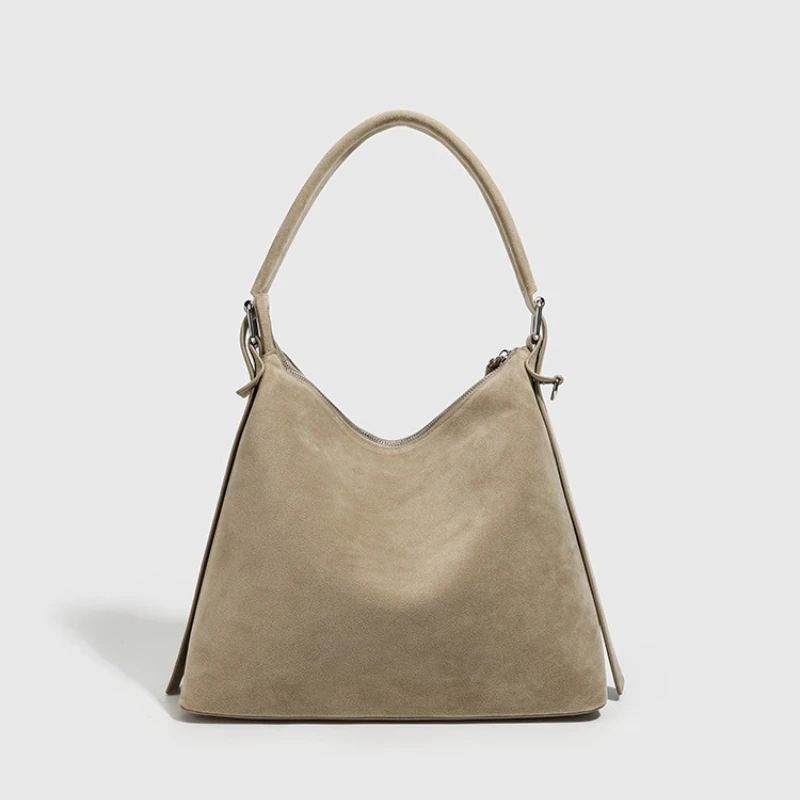 

Дизайнерские зимние матовые сумки-ведра с верхней ручкой, большая женская сумка из коровьей кожи, качественная сумка из нубука для путешествий