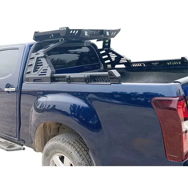 

Rust Resnt Durle OEM Sport Roll Bar 4x4 Pickup Truck Roll Bar With Lage Basket For D-MAX Hilux