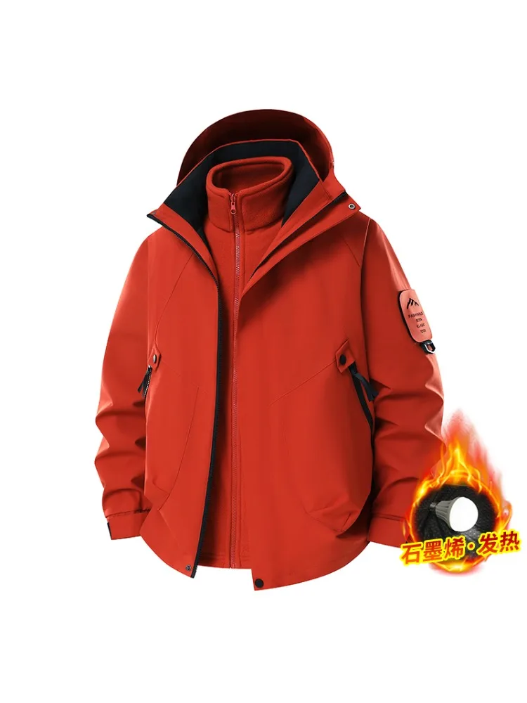 

Unisex Waterproof Outdoor Jacket Winter Coats Snow Ski Jacket Waterproof Windproof Lined Parkas Fashion Leisure Menswear Camping