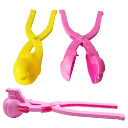 Snowball Clip Toys para adultos e crianças, cor aleatória, esportes ao ar livre, inverno, 3pcs