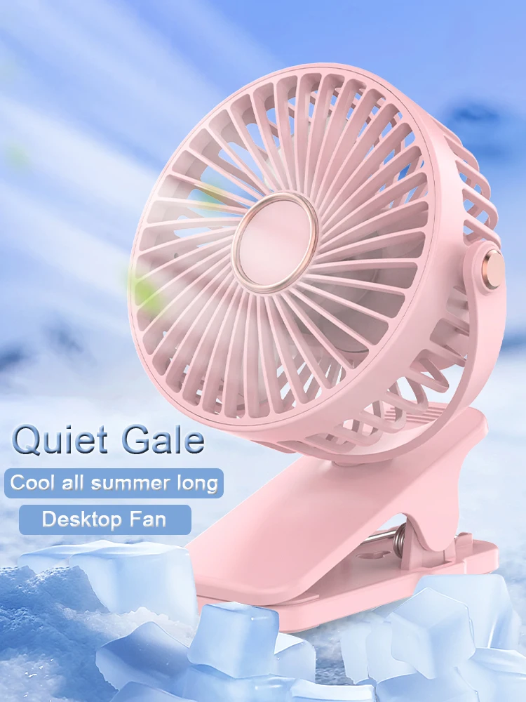 

Портативный USB мини ручной вентилятор с зажимом удобный и ультратихий Электрический вентилятор перезаряжаемый студенческий милый маленький охлаждающий вентилятор