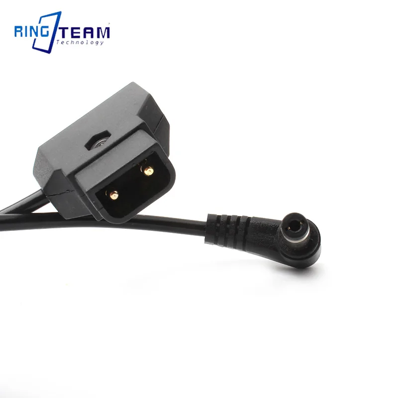 D-Tap DTAP 12V to DC 5.5*2.5mm (5525) 90-Degree Angle Power Cable with Spring Spiral Design for Photography Camera