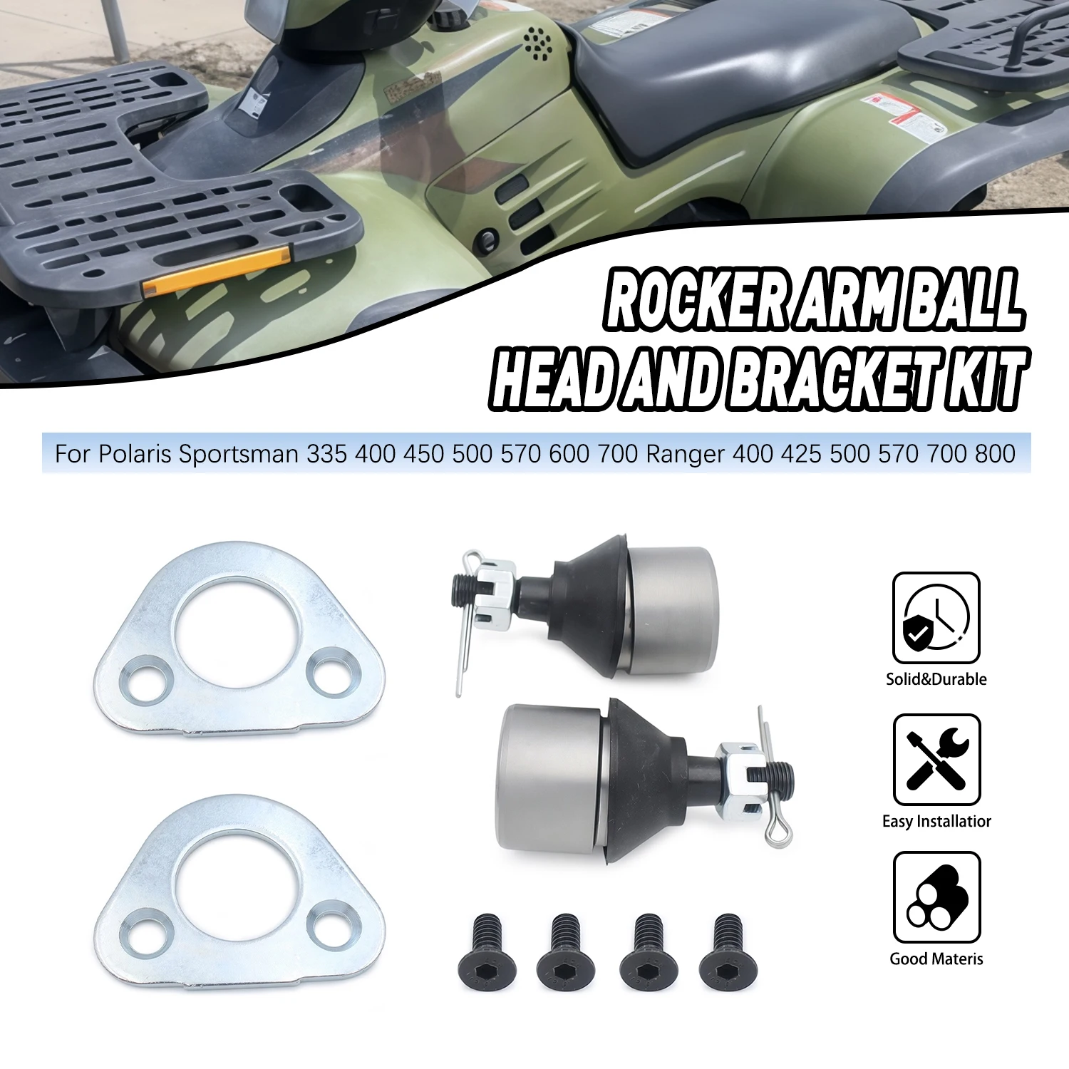 Motorcycle Parts Ball Joint Bracket Kit For Polaris Sportsman 335 400 450 500 570 Magnum Ranger ETX EV LSV Xplorer ACE 325 900