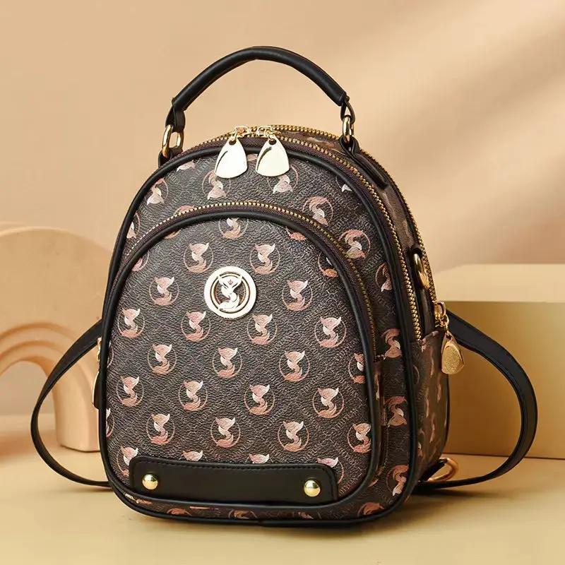 

Women's Soft Leather Small Backpack- Large - capacity, Dual - use for Commuting and Travel, Fashionable Single - shoulder Design