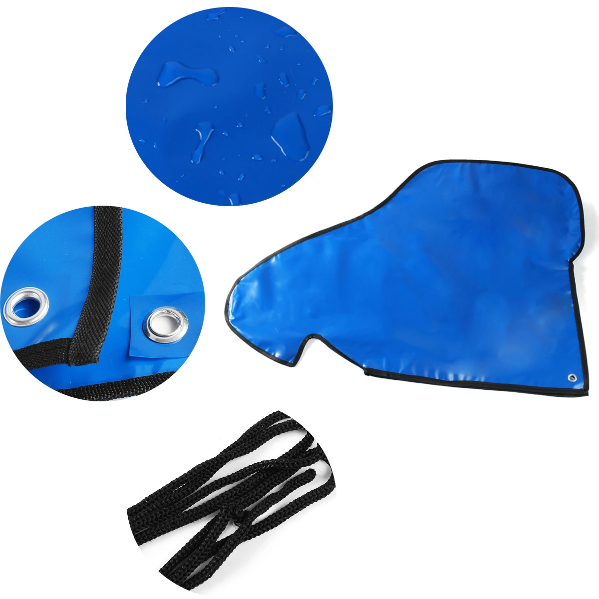 2 Colors Gray Blue Caravan Hitch Cover PVC Waterproof Dustproof Trailer Tow Ball Coupling Lock Cover For RV For Caravan