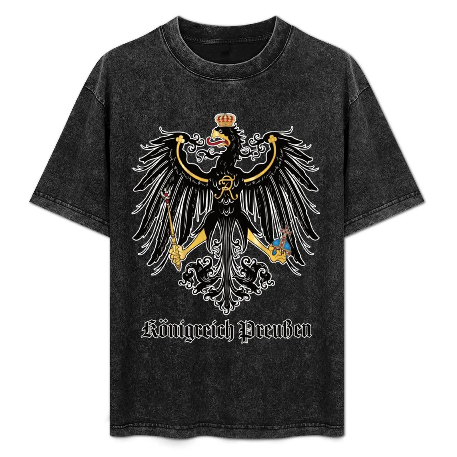 Kingdom of Prussia - Prussia eagle - Prussian flag 1892-1918 T-Shirt custom shirt for a boy anime clothes mens clothes