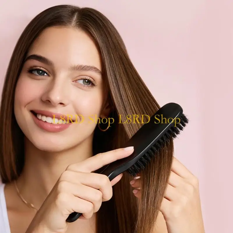 L8RD Textured Grip Handle Hair Brushes For Women Men Professional Styling Tools With s And Tapered Tail