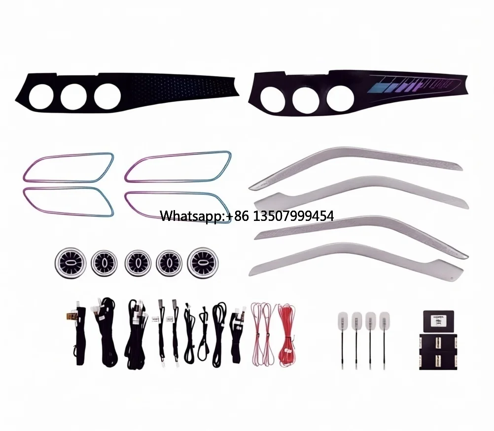 for Benz GLA W156 CLA W117 2013-2019 Fitment 64-Color Symphony Smart Ambient Light Upgrade Kit Neon 12V 3-5W 1-Year Warranty