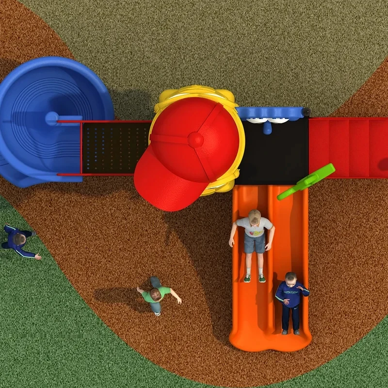 Slide Kids Outdoor Amusement Park Garden Playground Equipment Kindergarten