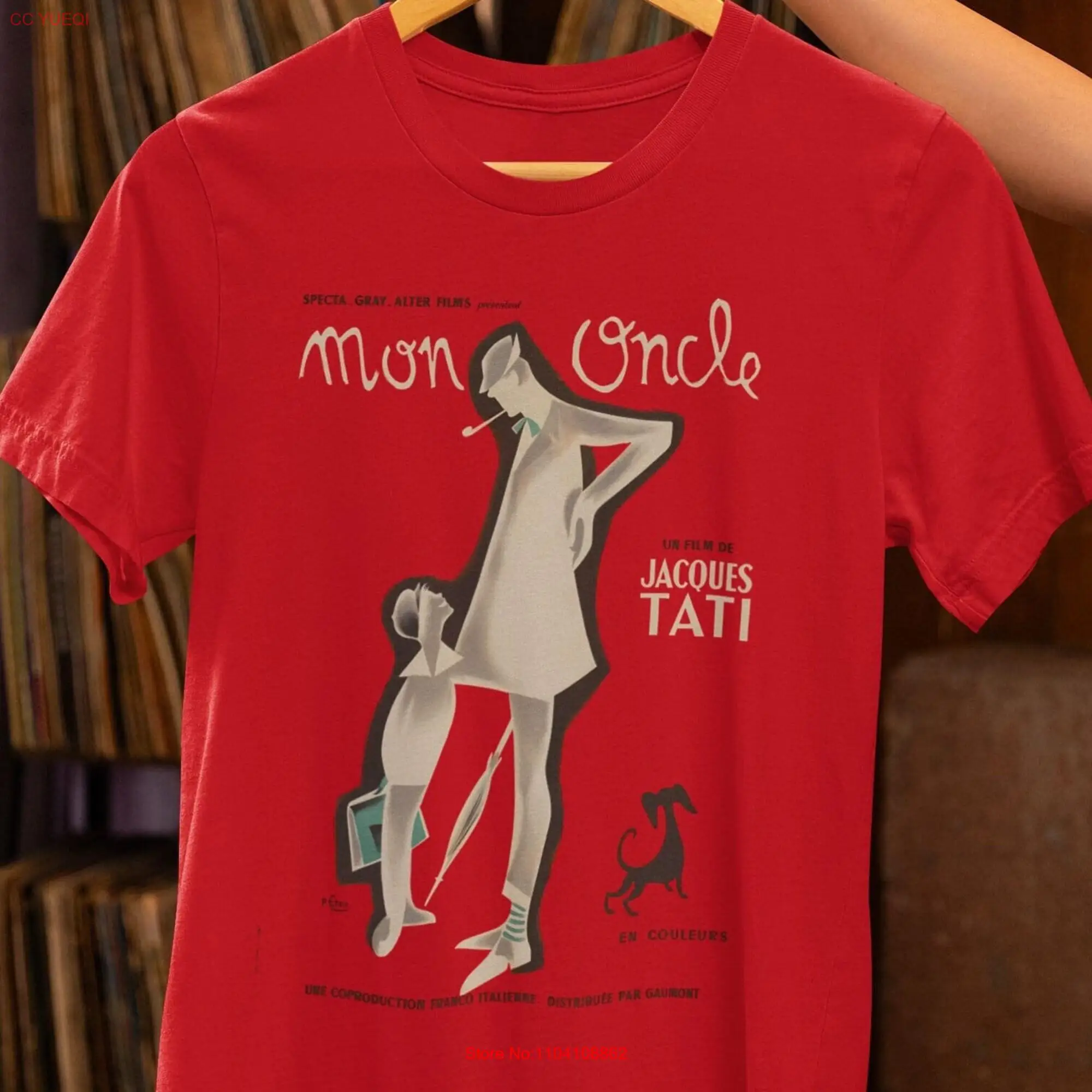 Mon Oncle t shirt Jacques Tati film apparel French comedy classic fan gift 50s cult movie tee unique vintage cinema merchandise