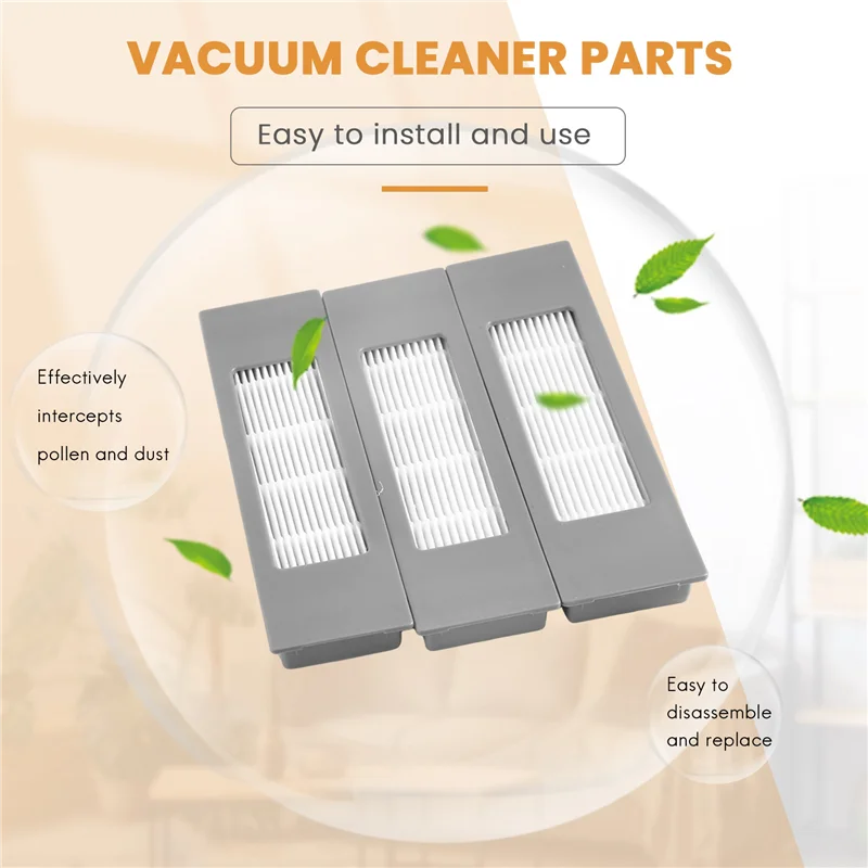 ABKR-قطع غيار لـ Ecovacs Deebot OZMO 920/950/T5/T8/T8 AIVI/ N8 Pro + مكنسة كهربائية روبوتية فرش فلتر Hepa