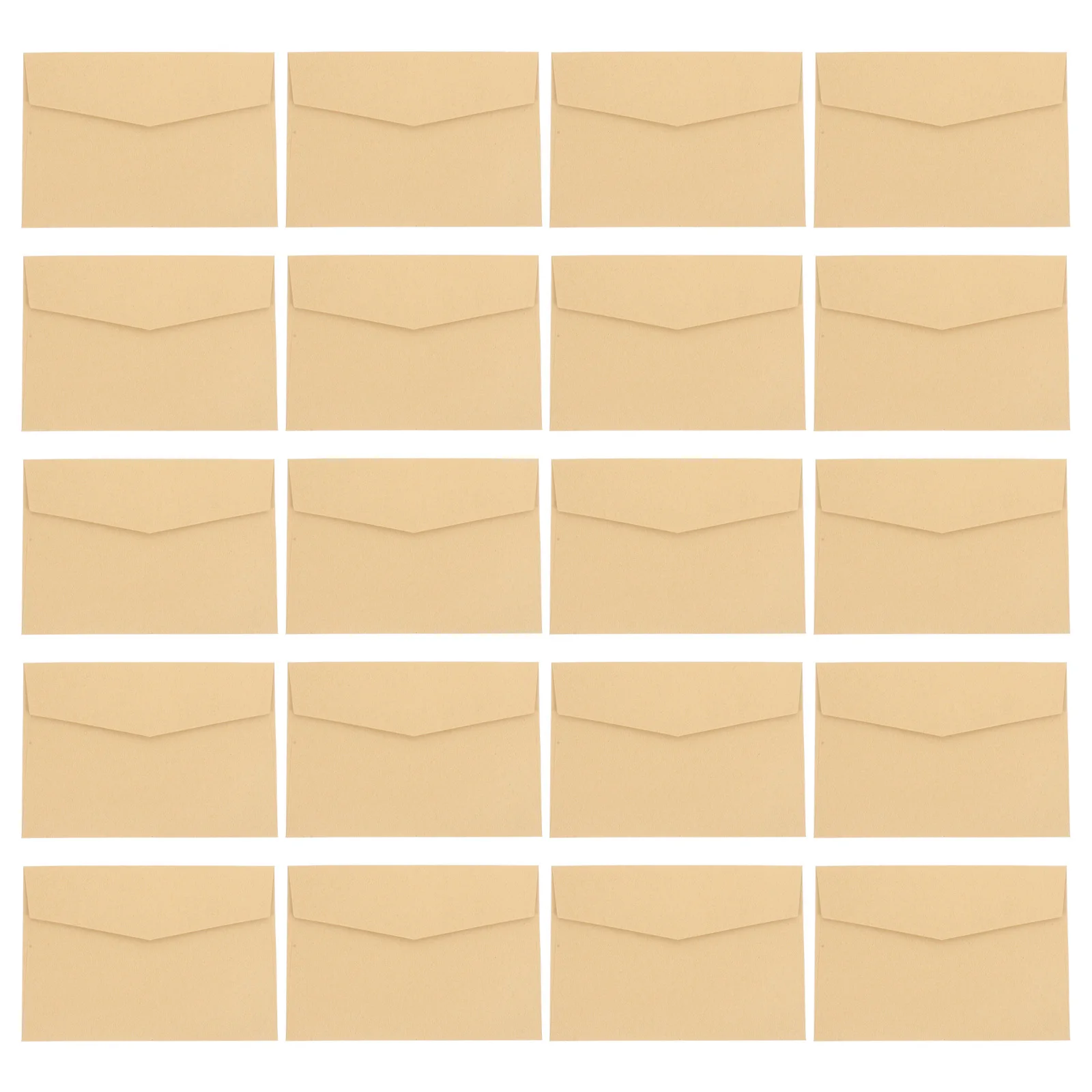 

20Pcs Kraft Paper Envelopes Simple Blank Greeting Cards Wedding Invitations Storage Mini Envelopes Paper Envelope